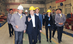 西安市委常委、常務副市長岳華峰蒞臨西瑪電機調(diào)研指導。——西安博匯儀器儀表有限公司